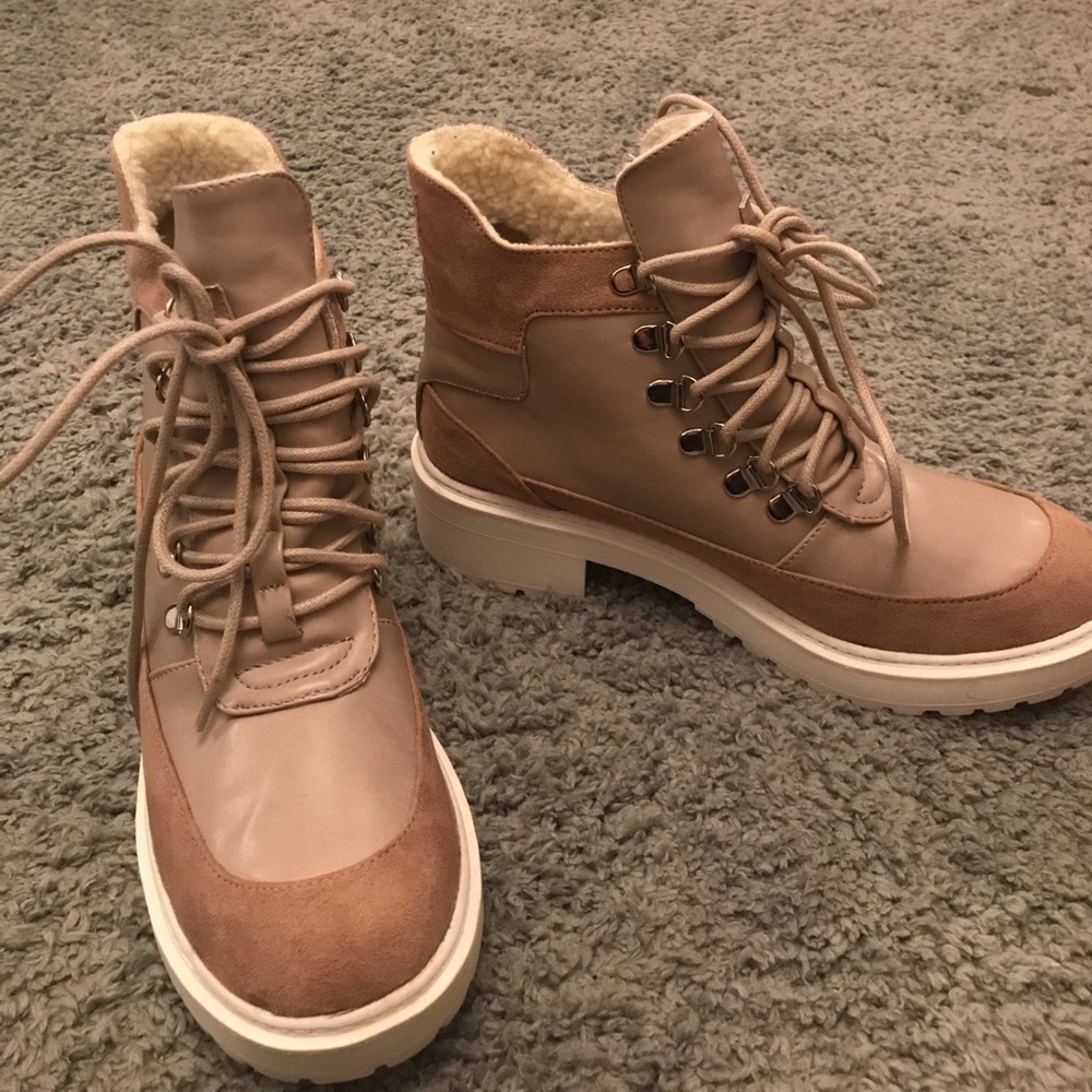 Pink ankle boots